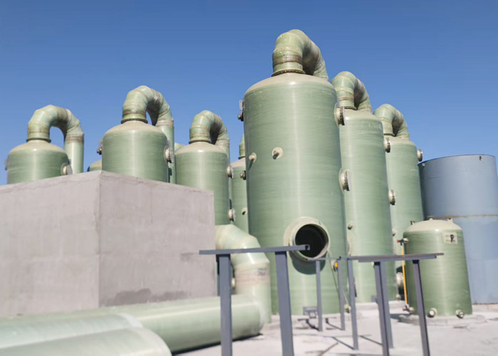 玻璃钢塔器组装